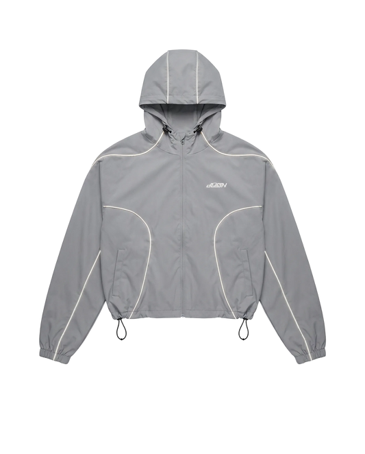 4. “Reflective” Windbreaker Jacket (Gray)