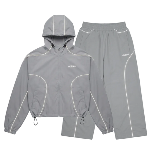 “Reflective" Windbreaker Set (Gray)